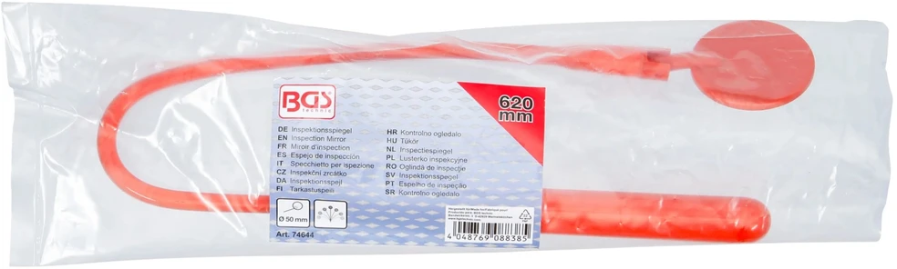 Bgs Technic Apžiūros veidrodėlis | izoliuotas | lankstus | | Ø 50 mm | 620 mm ilgio (74644)