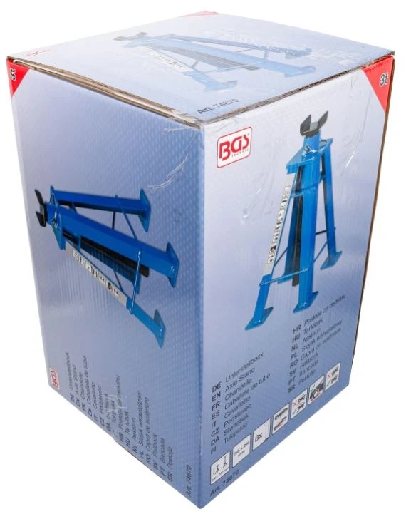Bgs Technic Ašies atrama 4 kojų | 3 t | 440 - 720 mm (74670)
