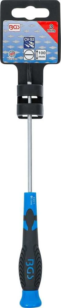 Bgs Technic Atsuktuvas | Plokščias SL 3 mm | Ašmenų ilgis 100 mm (4901)