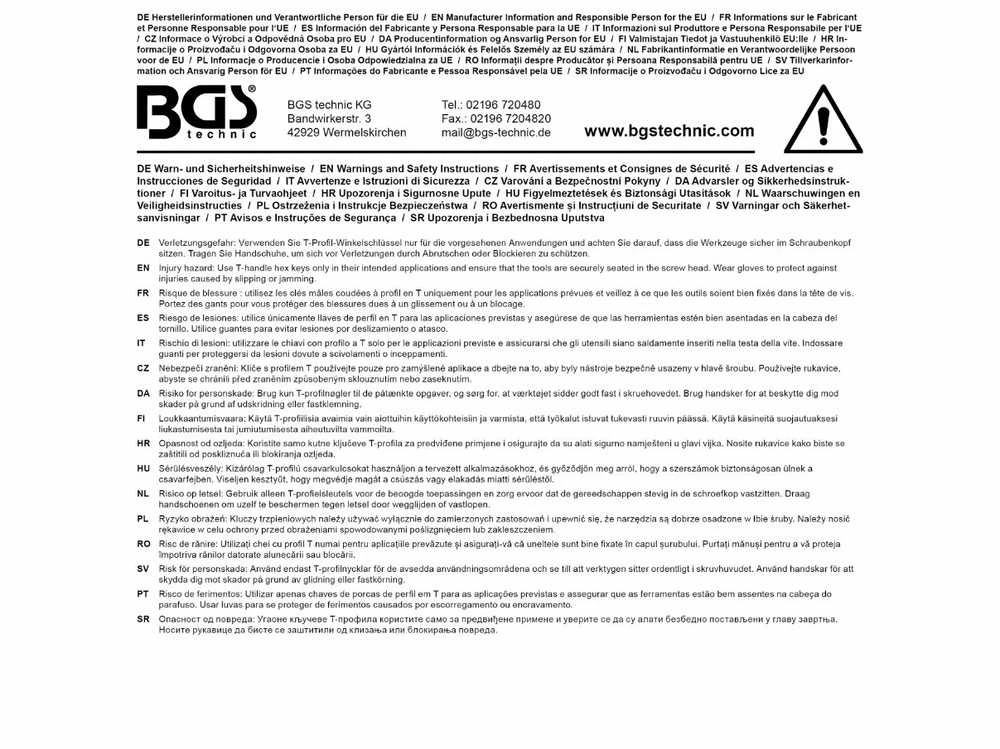 Bgs Technic Atsuktuvas su slankiojančia T formos rankena | T-Star (Torx) | T45 (6098)