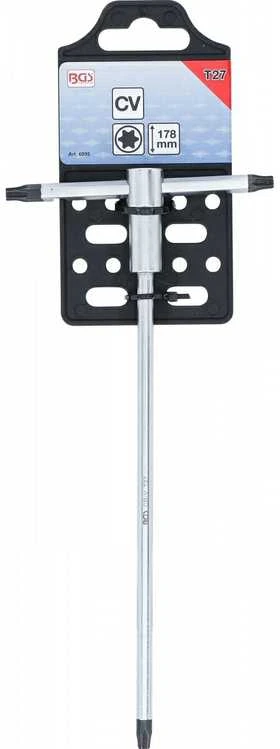 Bgs Technic Atsuktuvas su slankiojančia T formos rankena | T-Star (Torx) | T27 (6095)