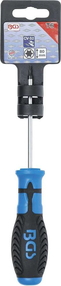 Grąžtas Bgs Technic Atsuktuvas | T-Star (Torx) T6 | Ašmenų ilgis 80 mm (4913)
