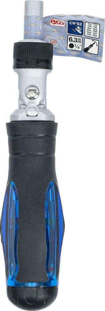Bgs Technic Atsuktuvo antgalių rinkinys su šarnyrine terkšle | 1/4" | 14 vnt. (70053)