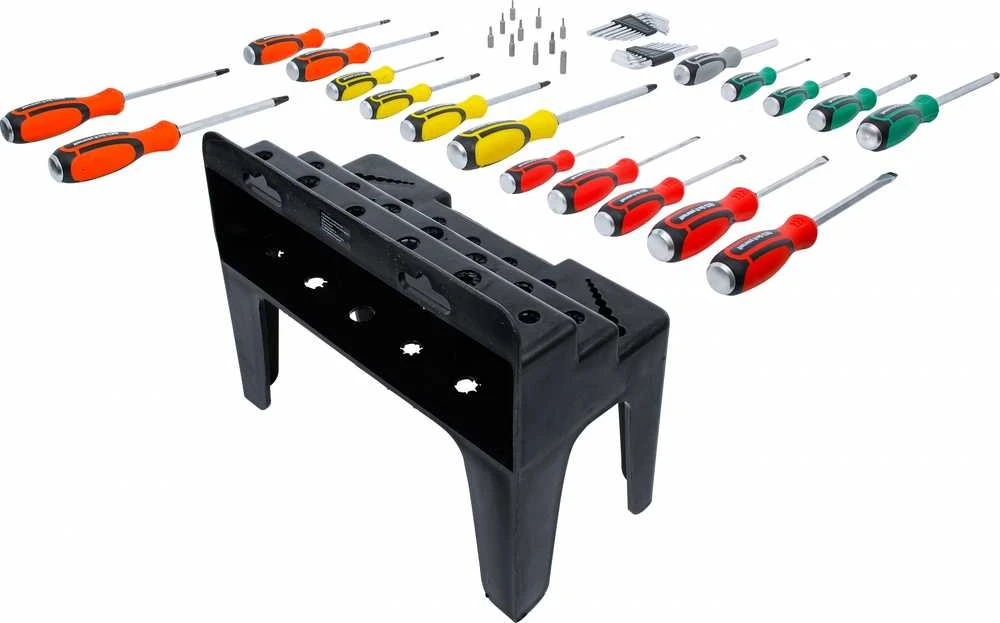 Bgs Technic Atsuktuvų ir antgalių rinkinys | plastikinis stovas | 44 vnt (35836B)