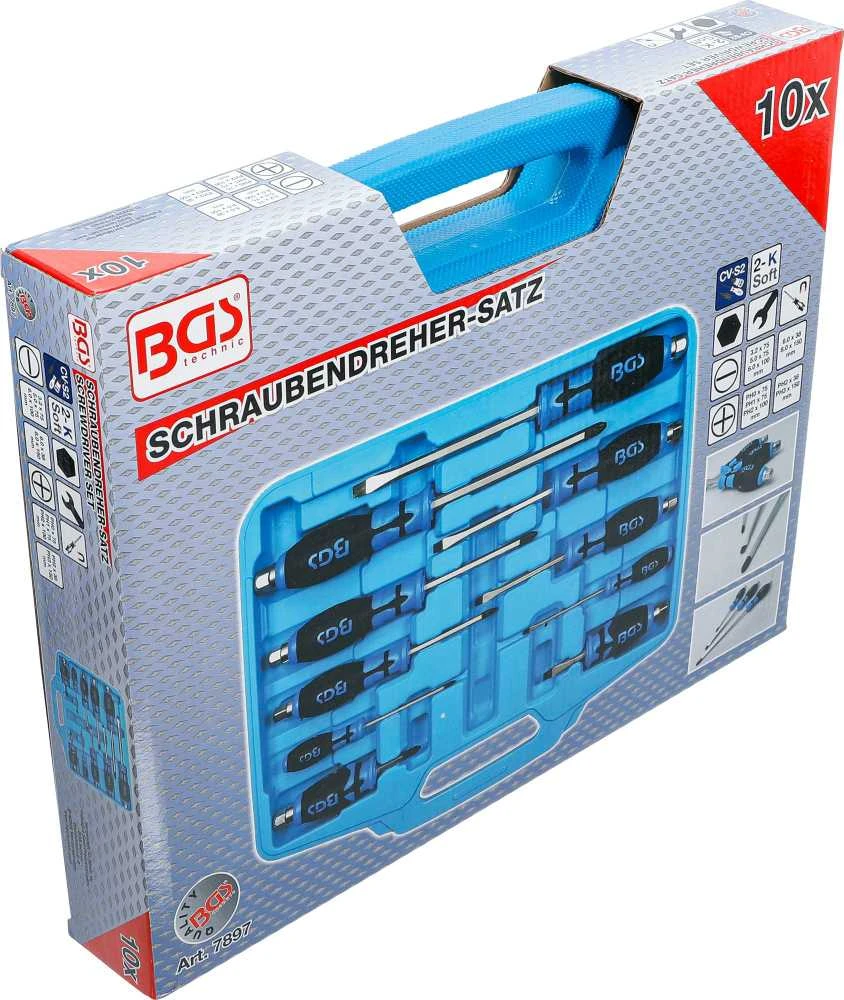 Bgs Technic Atsuktuvų rinkinys | kalami | 10 vnt. (7897)