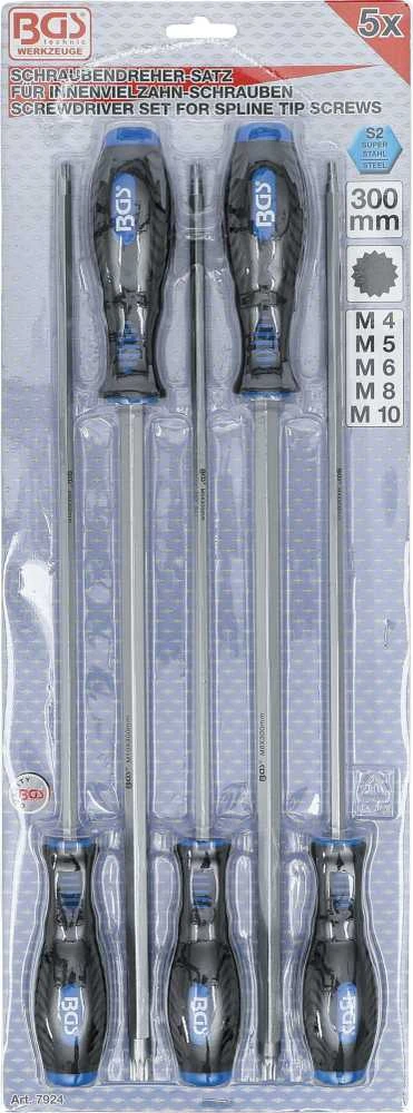 Bgs Technic Atsuktuvų rinkinys | Spline (XZN) | 5 vnt. (7924)