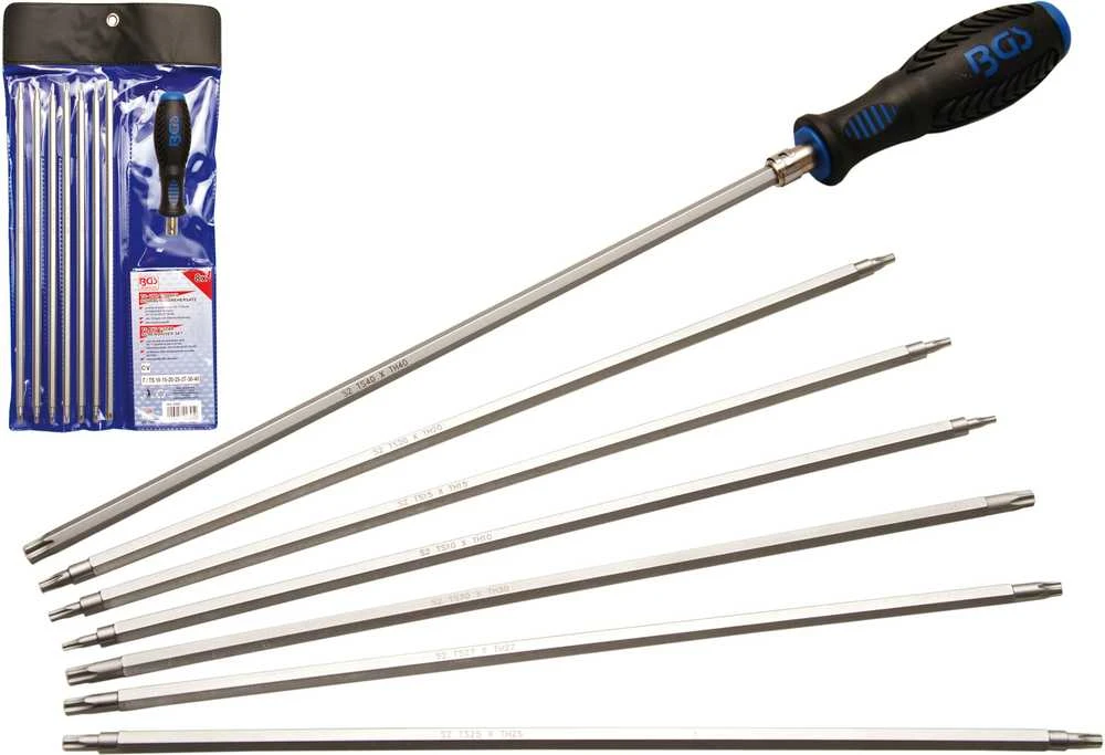 Bgs Technic TORX ir TORX Plus atsuktuvų rinkinys | T10–T40 | 8 vnt. (2325)