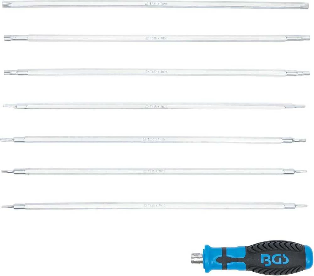Bgs Technic Atsuktuvų rinkinys su keičiamomis mentėmis – Torx / Torx su skyle – 8 vnt. (2326)