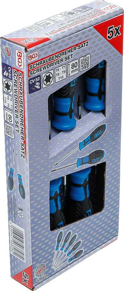 Bgs Technic Atsuktuvų rinkinys | T-Star (Torx) | T6 - T10 | 5 vnt. (6828)