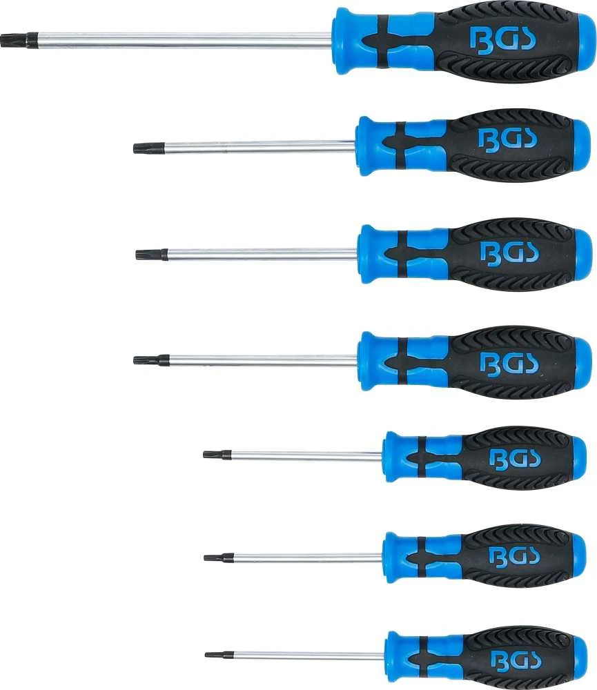 Bgs Technic Atsuktuvų rinkinys | T-Star su skyle (Torx) | T10 - T40 | 7 vnt. (7841)