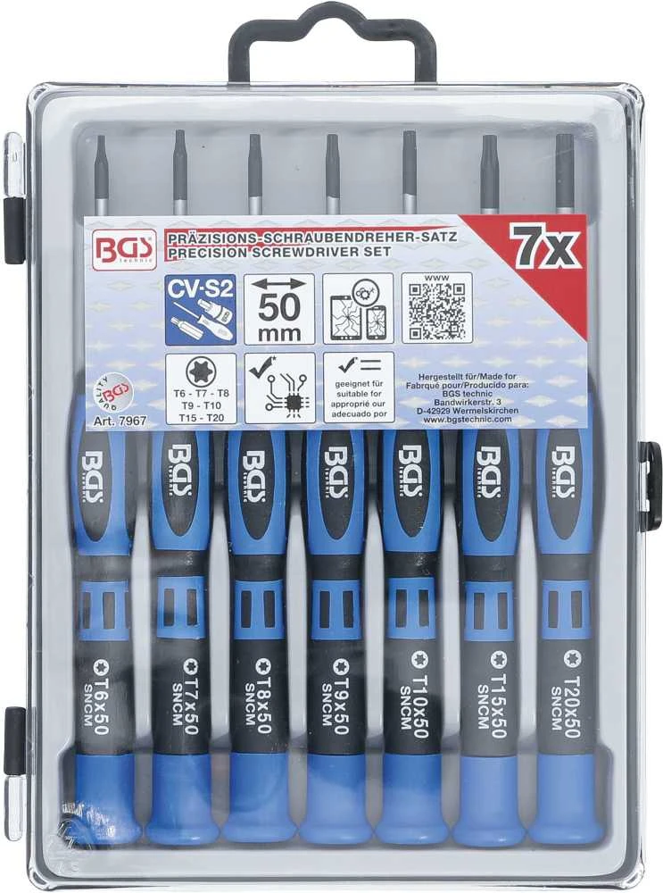 Bgs Technic Atsuktuvų rinkinys | T-star (Torx) | 7 vnt. (7967)