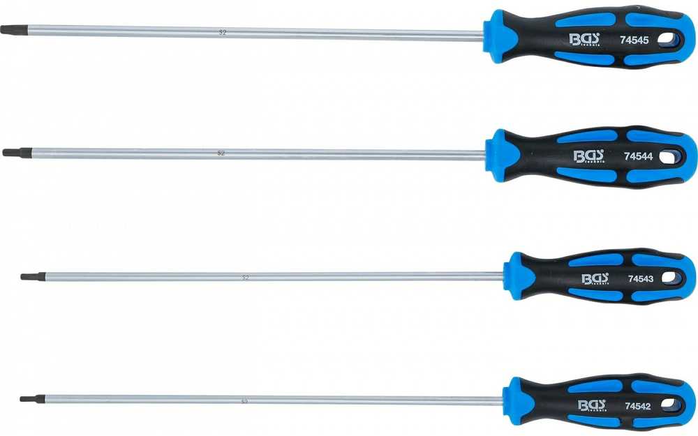 Bgs Technic Atsuktuvų rinkinys | ypač ilgi | T-Star (Torx) | T15 - T30 | 4 vnt. (74541B)