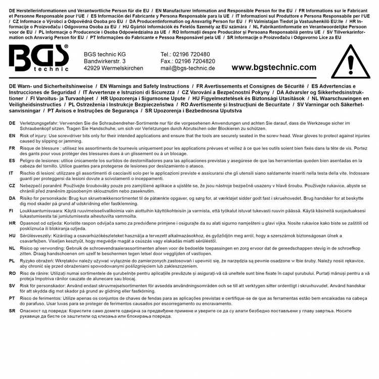 Bgs Technic Atsuktuvų rinkinys | ypač ilgi | Slot SL, Cross Slot PH | 2 vnt. (74538)