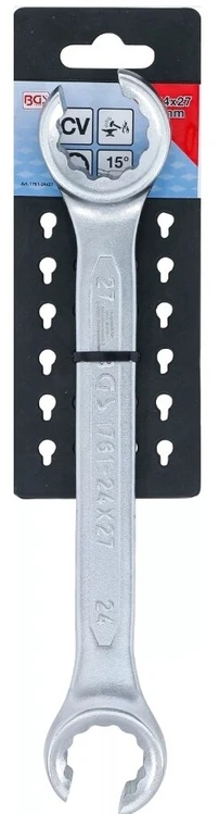 Bgs Technic Atviras dvigubas žiedinis raktas | 24 x 27 mm (1761-24x27)