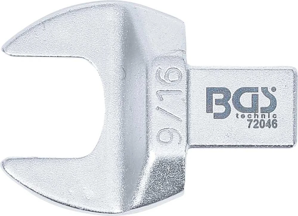 Bgs Technic Atviras įstatomas veržliaraktis | 9/16" | kvadrato dydis 9 x 12 mm (72046)