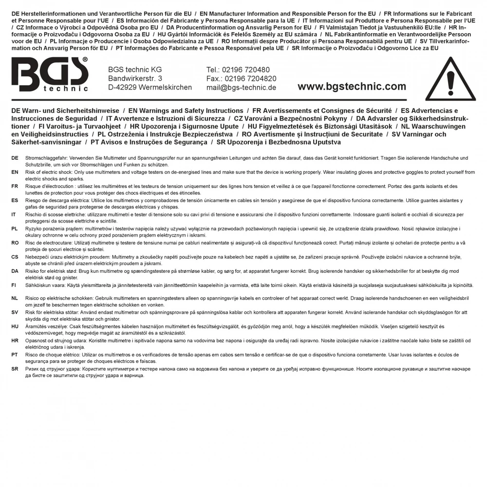 Bgs Technic Automobilinis diagnostinis multimetras | osciloskopas ir signalų generatorius (63407)