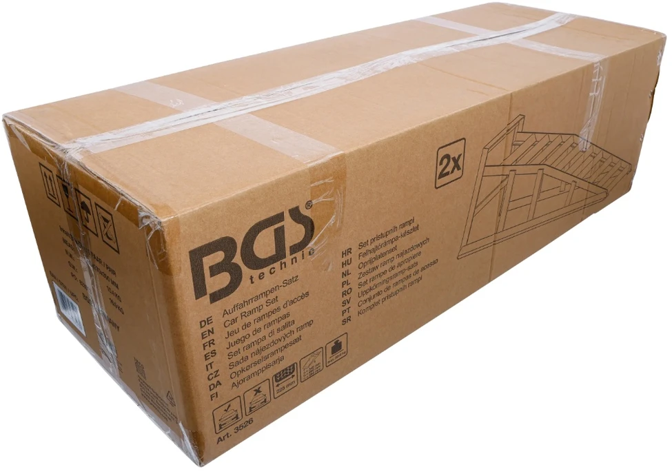 Bgs Technic Automobilinių rampų rinkinys | praplatintos | 2 vnt. (3526)