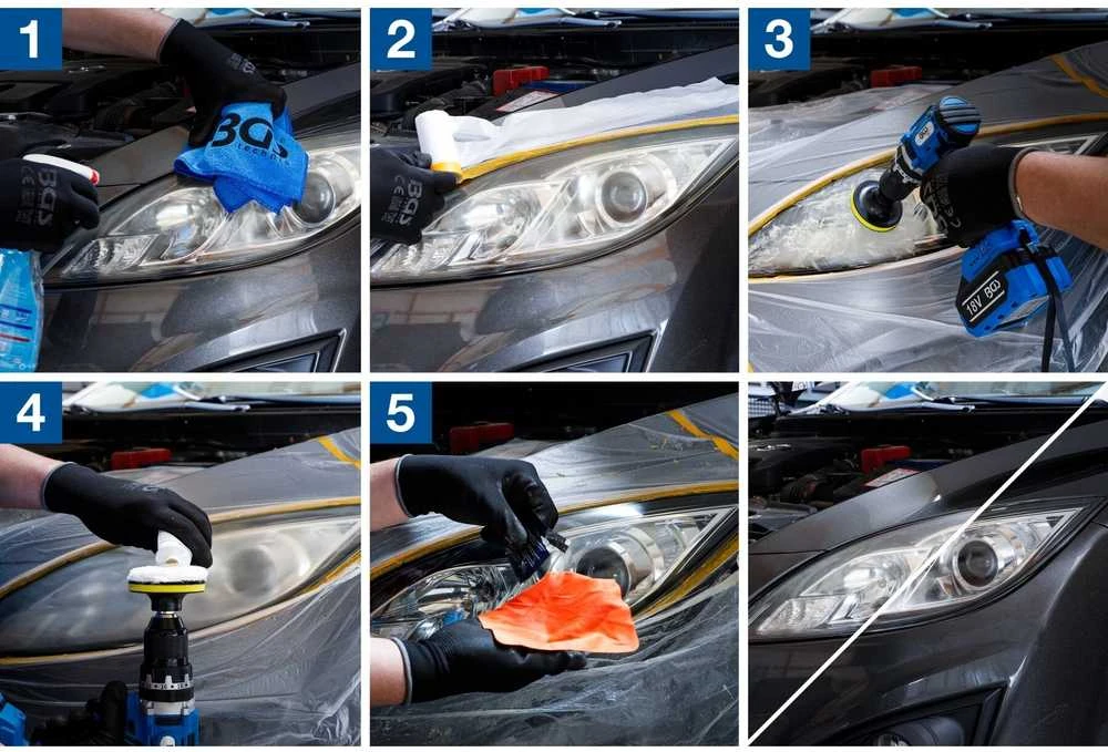 Bgs Technic Automobilio priekinių žibintų restauravimo rinkinys | 14 vnt. (3997)