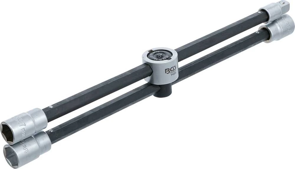 Bgs Technic Automobilio rato veržliaraktis | sulankstomas | 17 x 19 - 21 x 12,5 mm (1456)