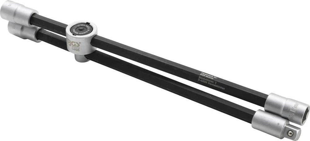 Bgs Technic Automobilio rato veržliaraktis | sulankstomas | 17 x 19 - 21 x 12,5 mm (1456)