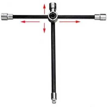 Bgs Technic Automobilio rato veržliaraktis | sulankstomas | 17 x 19 - 21 x 12,5 mm (1456)