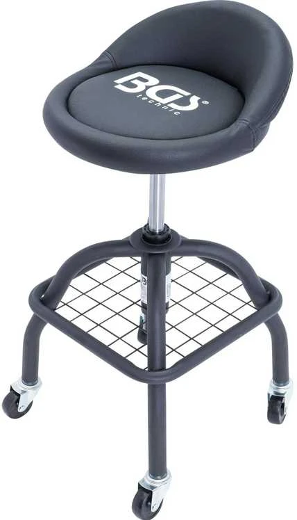 Bgs Technic Autoserviso kėdutė su ratukais | reguliuojamas aukštis | 540–680 mm (70145)