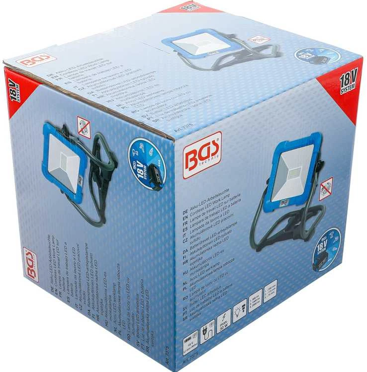 Bgs Technic Belaidė LED darbo lempa | sulankstomas | 18 V | be baterijos (7375)