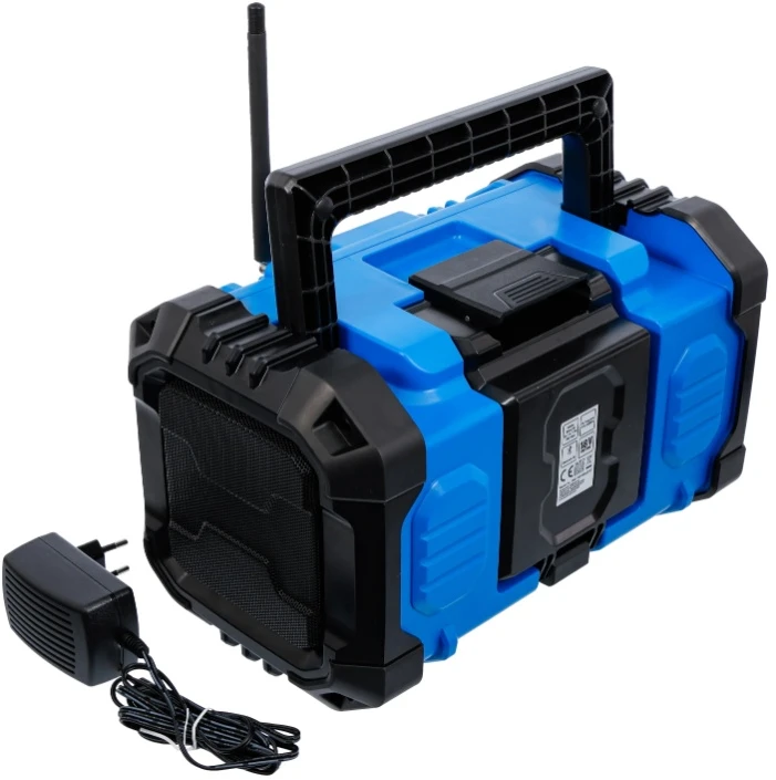 Bgs Technic Hibridinis statybinis DAB+ ir FM radijas | Bluetooth | 18 V / 230 V | be akumuliatoriaus (7387)