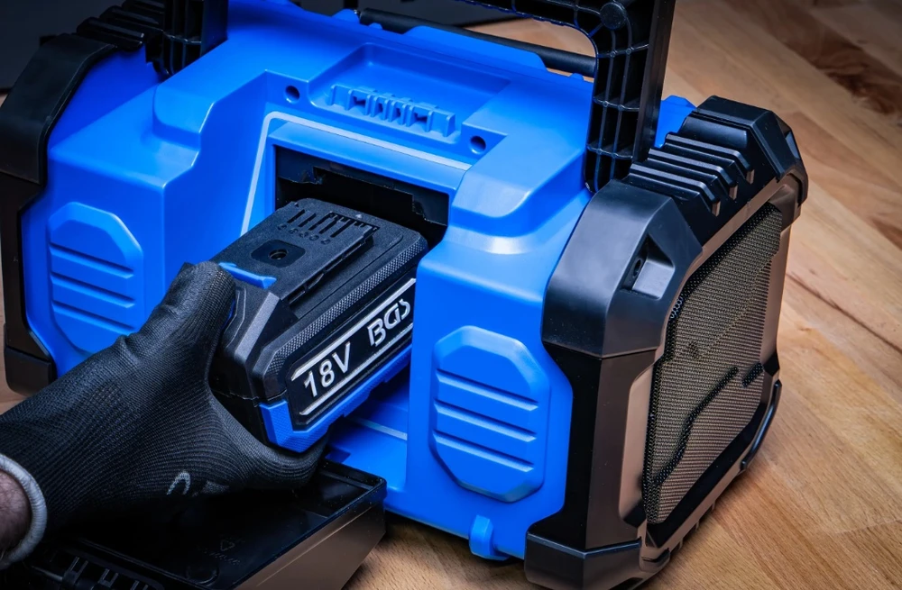 Bgs Technic Hibridinis statybinis DAB+ ir FM radijas | Bluetooth | 18 V / 230 V | be akumuliatoriaus (7387)
