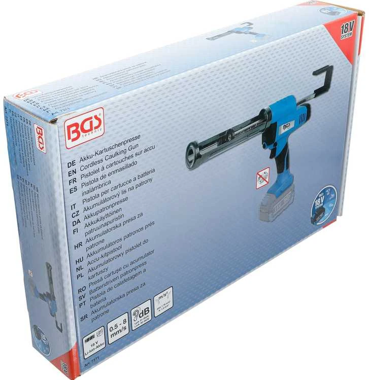 Bgs Technic Belaidis sandarinimo pistoletas | 18 V | be įkraunamos baterijos (7371)