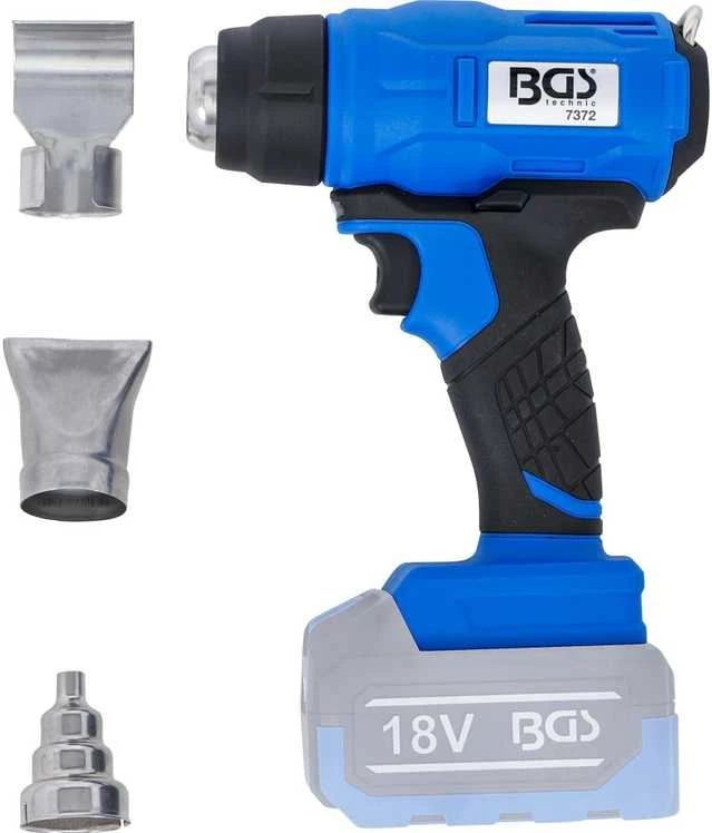 Bgs Technic Belaidis šilumos pistoletas | 18 V | be baterijos (7372)