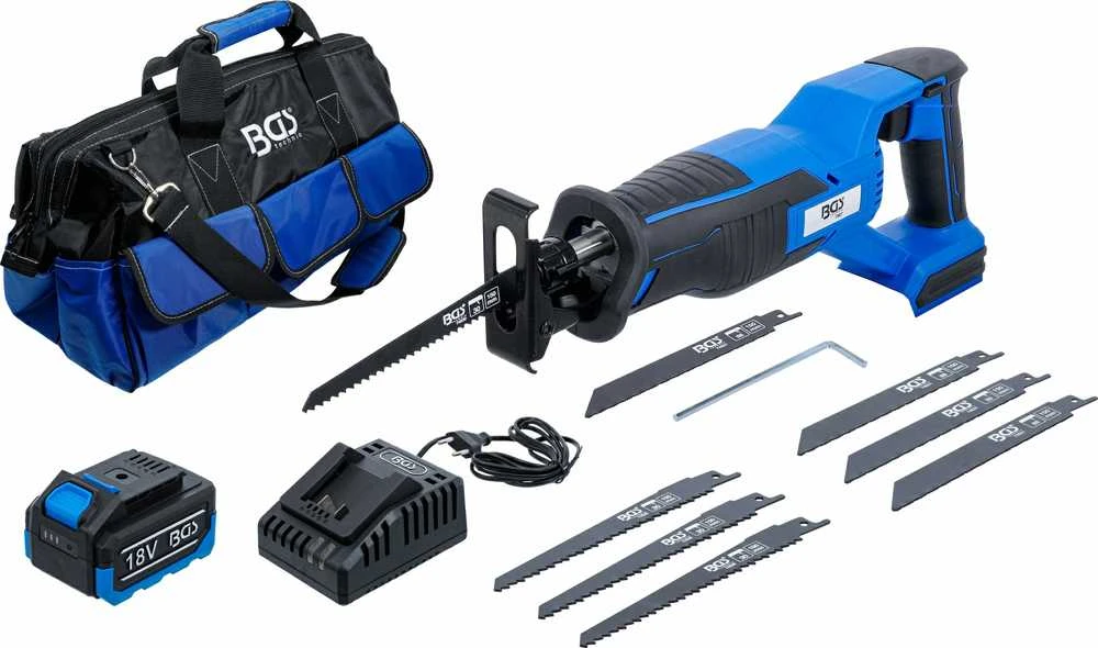 Bgs Technic Belaidis ekscentrinis poliravimo rinkinys | bešepetėlinis | 18 V | su baterija ir greitu įkrovikliu (7394)