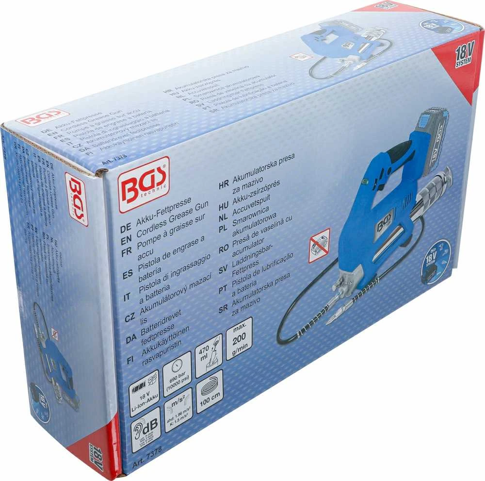Bgs Technic Belaidis tepimo pistoletas | 18 V | be įkraunamos baterijos (7378)