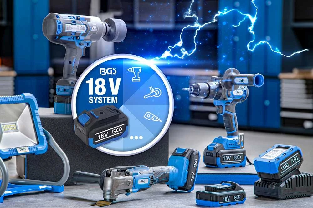 Bgs Technic Belaidis tepimo pistoletas | 18 V | be įkraunamos baterijos (7378)