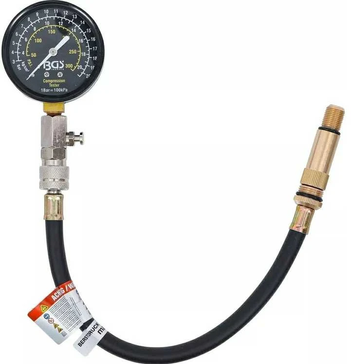 Bgs Technic Benzininis kompresijos matuoklis | M14 + M18 (8005)
