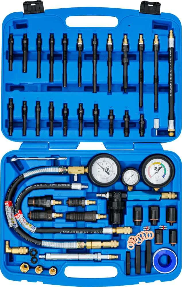 Bgs Technic Benzino ir dyzelinio variklio suspaudimo ir nuotėkio testavimo rinkinys (8401)