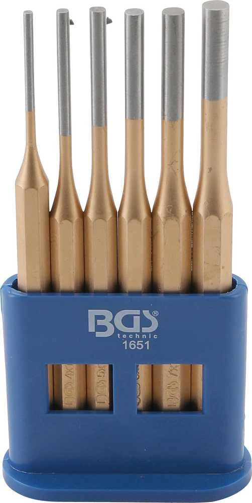 Bgs Technic Bukų išmušėjų rinkinys | 150 mm | 3 - 8 mm | 6 vnt. (1651)
