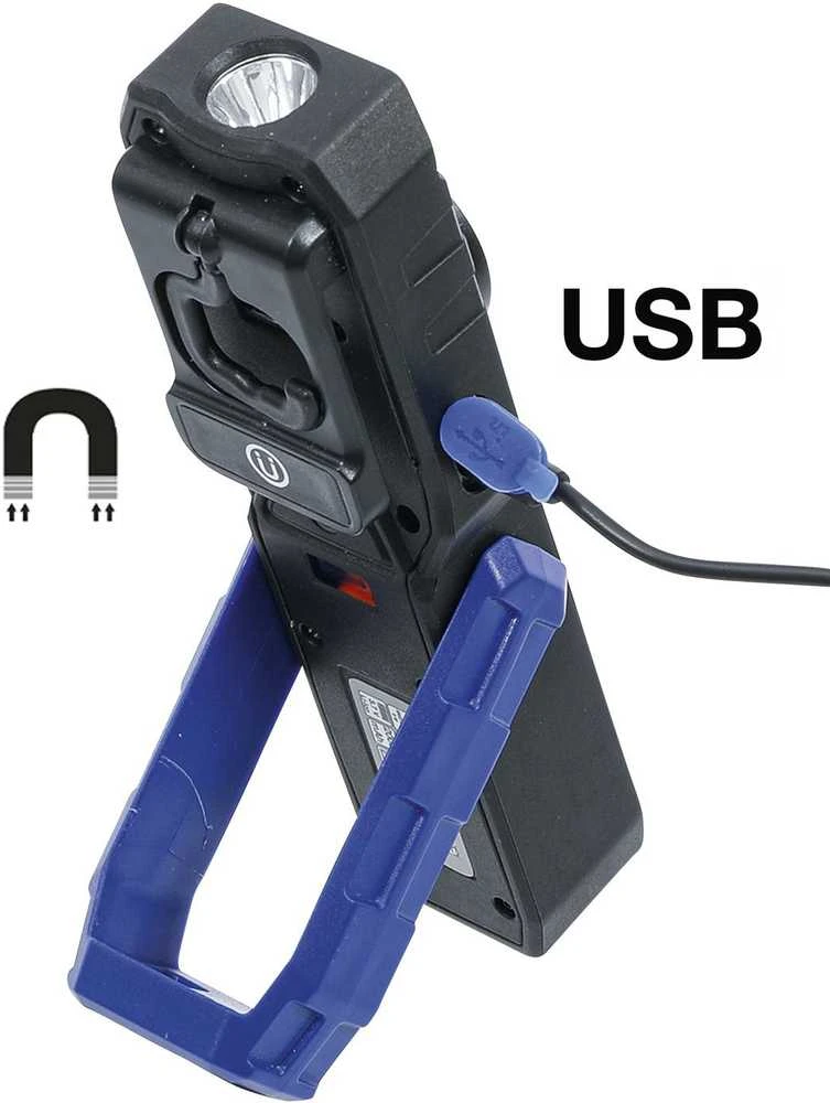 Bgs Technic COB LED darbo lempa su magnetu ir kabliu | 4 režimai (70051)