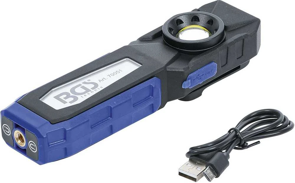 Bgs Technic COB LED darbo lempa su magnetu ir kabliu | 4 režimai (70051)