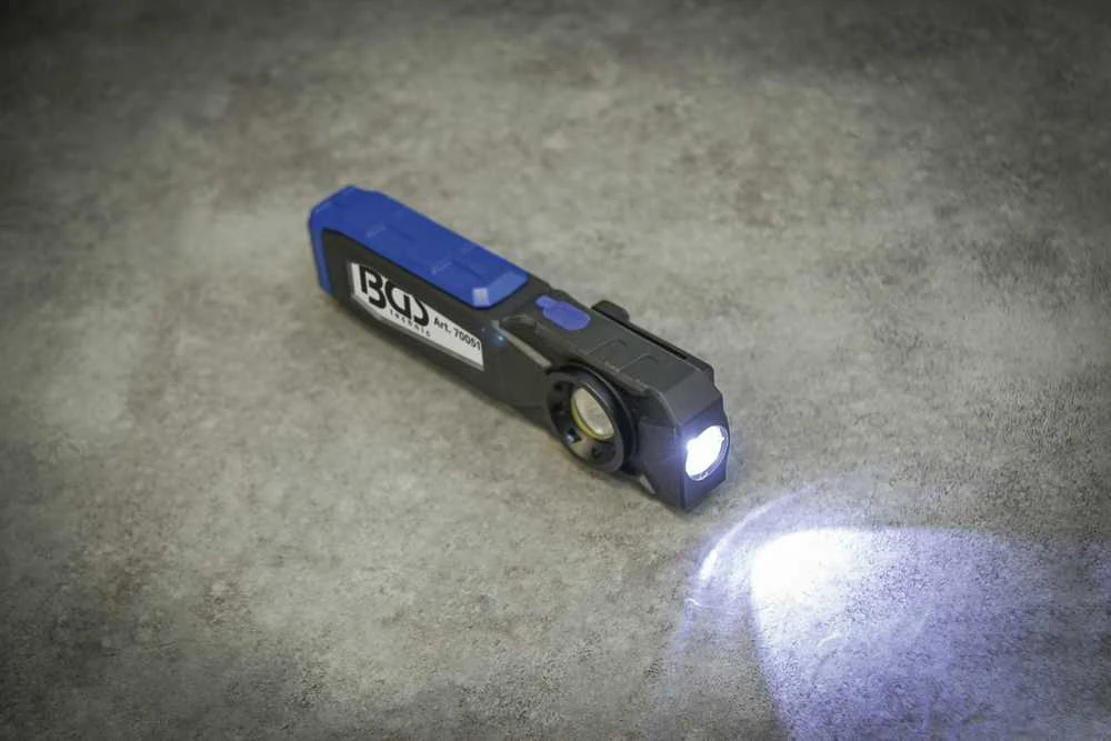 Bgs Technic COB LED darbo lempa su magnetu ir kabliu | 4 režimai (70051)