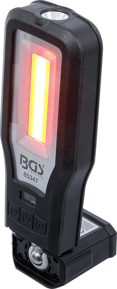 Bgs Technic COB-LED darbo lempa | sulankstoma | su įkrovimo stotele (85347)
