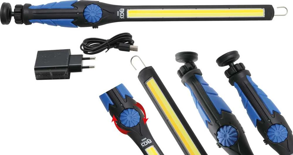Bgs Technic COB-LED / UV darbo lempa | baltas ir geltonas LED | itin plokščio tipo (6660)