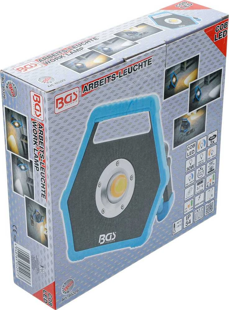 Bgs Technic Darbo lempa | akumuliatorinė | COB-LED | 30 W (85329)