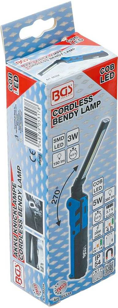 Bgs Technic Darbo lempa akumuliatorinė | COB LED | 360LM (85334)