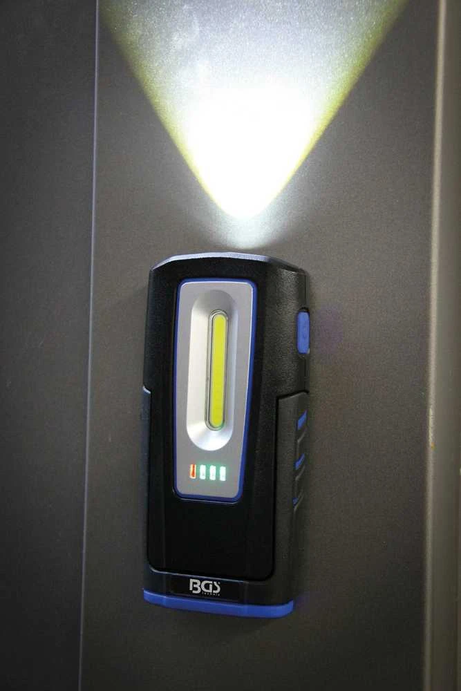 Bgs Technic Darbo lempa COB LED | su magnetu ir kabliu | sulankstoma | su belaidžio įkrovimo funkcija (85331)