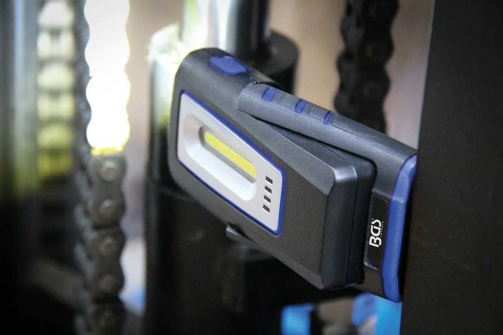 Bgs Technic Darbo lempa COB LED | su magnetu ir kabliu | sulankstoma | su belaidžio įkrovimo funkcija (85331)