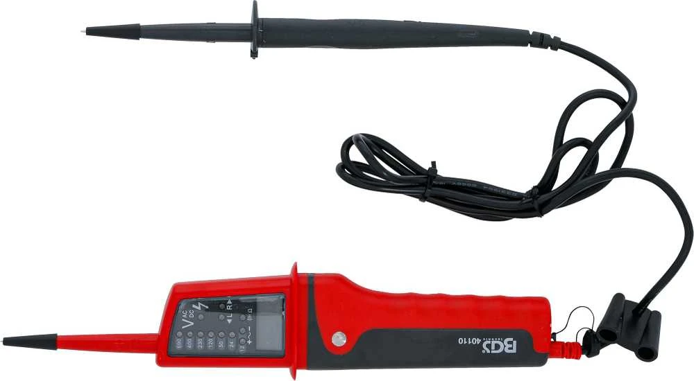 Bgs Technic Daugiafunkcinis įtampos testeris su LCD ekranu (40110)