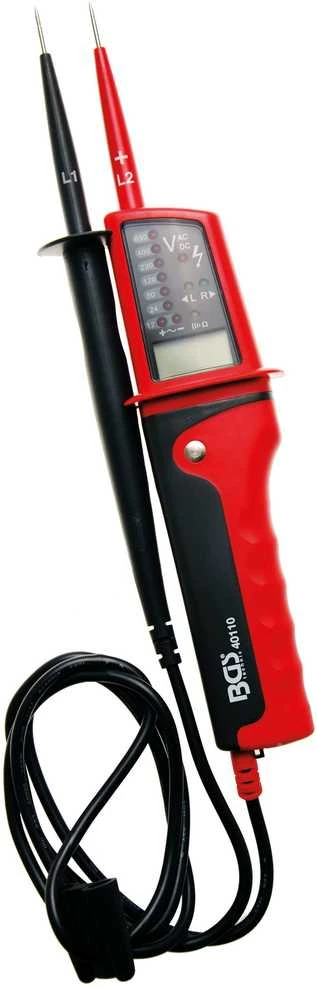 Bgs Technic Daugiafunkcinis įtampos testeris su LCD ekranu (40110)