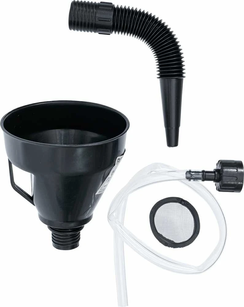 Bgs Technic Daugiafunkcinis piltuvas | su lanksčiu vamzdeliu ir žarna | Ø 135 mm | 3 vnt. (6866)