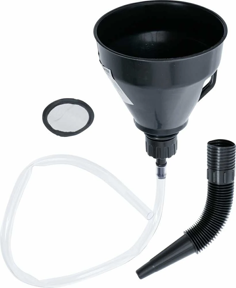 Bgs Technic Daugiafunkcinis piltuvas | su lanksčiu vamzdeliu ir žarna | Ø 135 mm | 3 vnt. (6866)